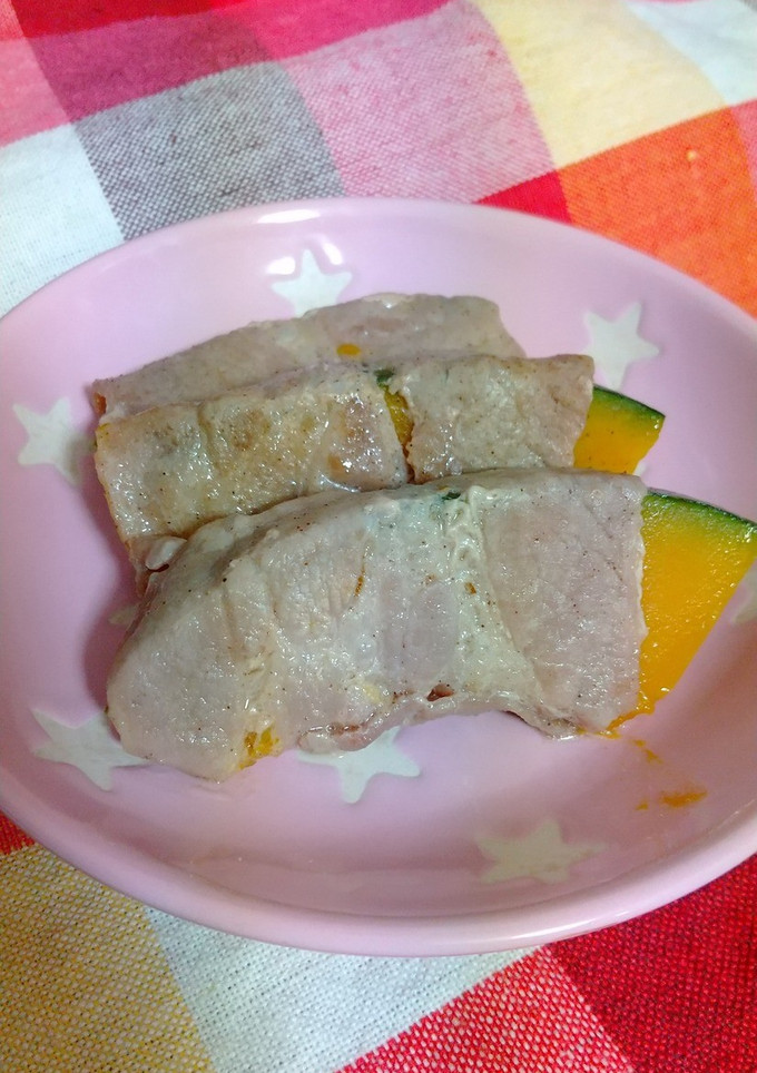 かぼちゃの豚肉巻き-レシピのメイン写真