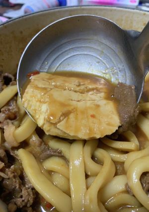 牛肉と豆腐の辛味噌うどん-レシピのメイン写真