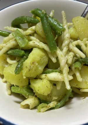 じゃがいもとインゲンのバジルソースパスタ-レシピのメイン写真