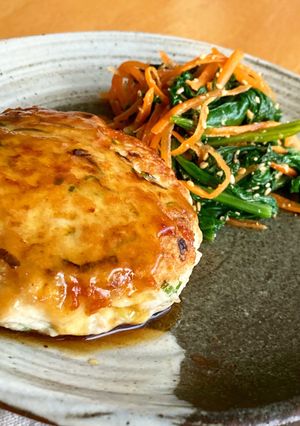 ふわわわわ〜♩豆腐ハンバーグめんつゆあん-レシピのメイン写真
