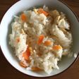 トラフグの焼きヒレで炊き込みごはん