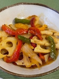れんこんの甘酢あん炒め-レシピのメイン写真
