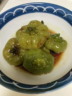 丸いピーマンの煮浸し-レシピのメイン写真