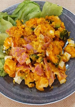 簡単！レンジでかぼちゃサラダ-レシピのメイン写真