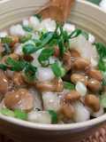 ごはんが進む！コロコロ大根納豆♪