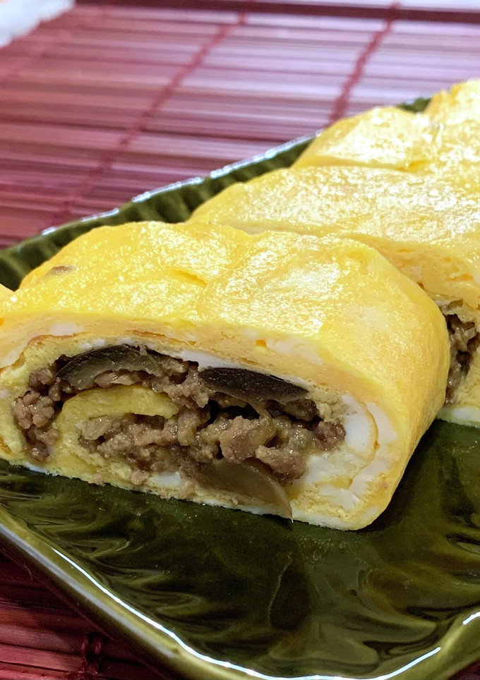 そぼろ巻き卵焼き-レシピのメイン写真
