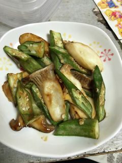 エリンギとオクラのオイマヨ炒め-レシピのメイン写真