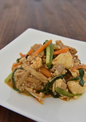 ニラと豆腐のスタミナ炒め-レシピのメイン写真