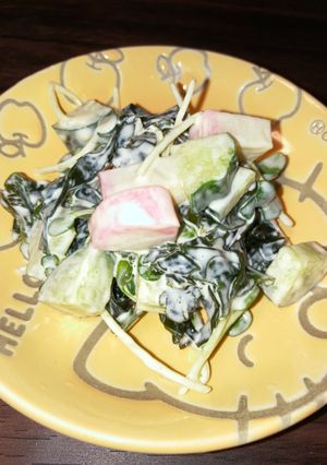 貝割れ大根とわかめのサラダ-レシピのメイン写真