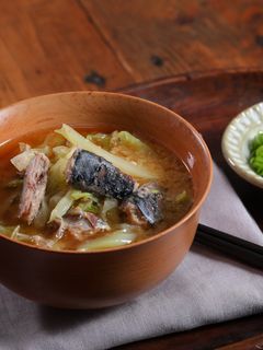 【農家の無骨メシ】鯖缶キャベツ味噌汁-レシピのメイン写真