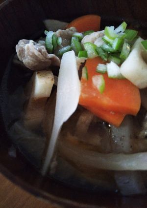具だくさん豚汁。炒めなし！-レシピのメイン写真