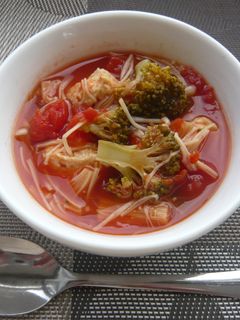 ふわふわ鶏団子のトマトスープ-レシピのメイン写真