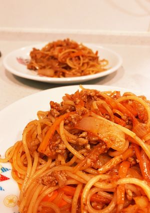 お好きな具材でケチャップスパゲッティ-レシピのメイン写真