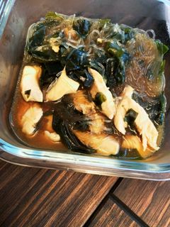 鳥ささみとわかめの春雨中華風煮-レシピのメイン写真