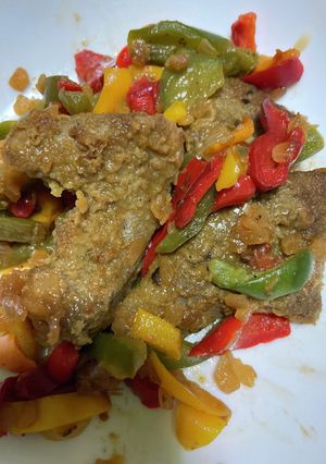 カレーレバーの炒め物-レシピのメイン写真