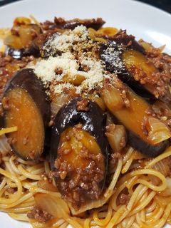 簡単!なすのボロネーゼ風パスタ-レシピのメイン写真