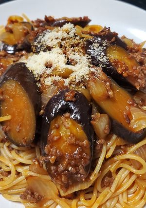 簡単！なすのボロネーゼ風パスタ-レシピのメイン写真