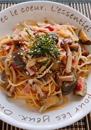 ☆茄子ミョウガの和風パスタ☆-レシピのメイン写真