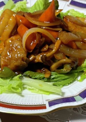 豚肉とレンコンの甘酢和え-レシピのメイン写真