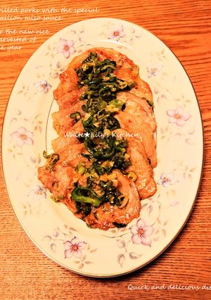 ご飯にめちゃあう豚肉料理⭐葱味噌ダレで-レシピのメイン写真