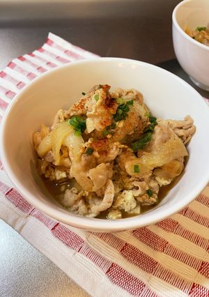 ご飯代用☆高野豆腐×オートミールの豚丼-レシピのメイン写真