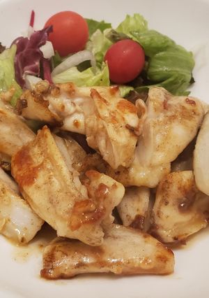 【15分】鳥むね軟骨炒め(1人前)-レシピのメイン写真