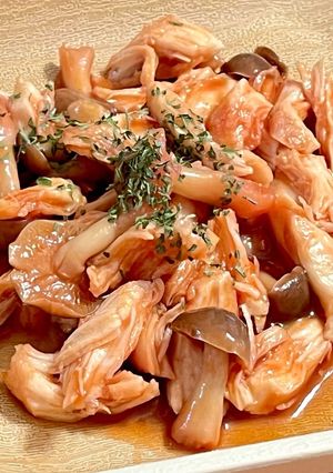 ささみとしめじのケチャップ照り焼き-レシピのメイン写真