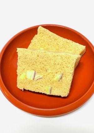 レンジで2分!簡単さつまいもの蒸しケーキ-レシピのメイン写真