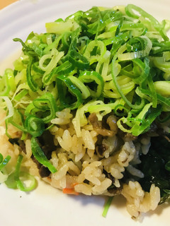 たきこみごはん●油ねぎのトッピング-レシピのメイン写真