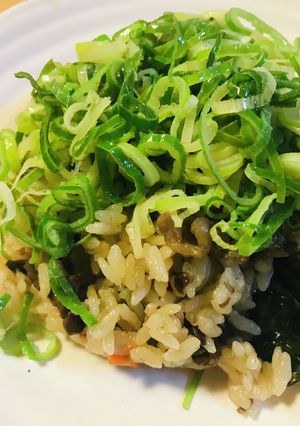 たきこみごはん●油ねぎのトッピング-レシピのメイン写真