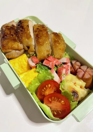 鷄もも肉照り焼き弁当-レシピのメイン写真