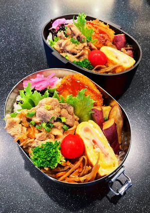 高校生弁当2022 10月13生姜焼き-レシピのメイン写真