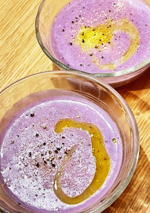 紫芋のスープ〜満月に戯れるコウモリ〜-レシピのメイン写真