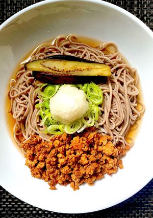 ピリ辛鶏そぼろで混ぜそば-レシピのメイン写真