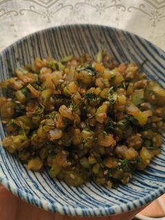 ほうれん草の葉っぱ炒め(覚書)-レシピのメイン写真
