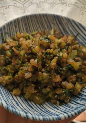 ほうれん草の葉っぱ炒め(覚書)-レシピのメイン写真