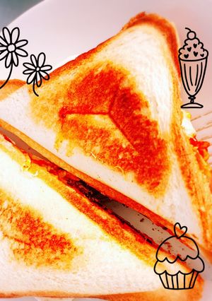 うまうまホットサンド　卵とチーズ-レシピのメイン写真