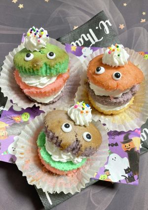 簡単☆しっとり☆ハロウィンおばけマフィン-レシピのメイン写真