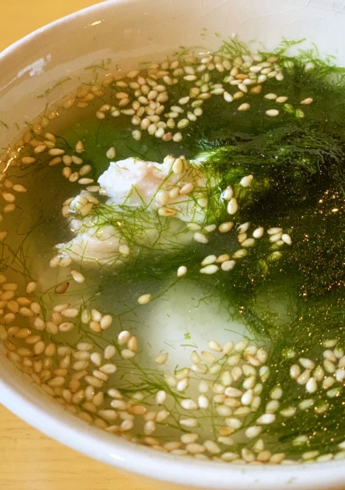 入れるだけ！すじ青のりと鶏ささみのスープ-レシピのメイン写真