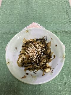 油揚げと高菜の炒め合わせ-レシピのメイン写真