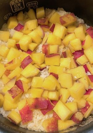 【覚書】秋の味覚さつまいもごはん-レシピのメイン写真