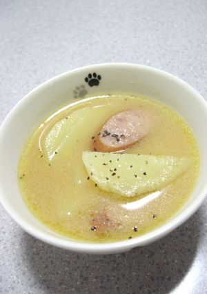 ちょっと洋風☆ジャーマンポテト味噌汁♪-レシピのメイン写真