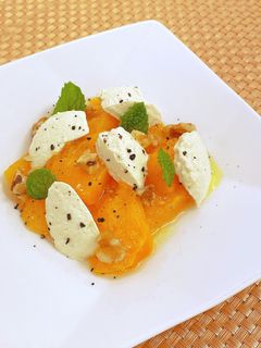 柿バターのナチュラルとうふ添え-レシピのメイン写真