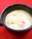 【松戸特産】長ねぎとかぶの豆乳スープ