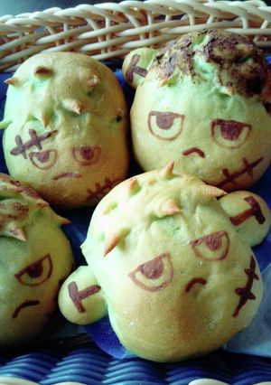 抹茶★フランケンシュタインパン☆-レシピのメイン写真