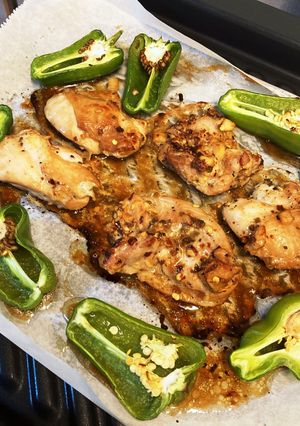 とりあえず鶏肉とピーマンをグリル-レシピのメイン写真