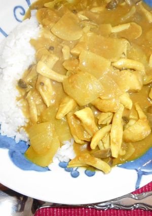 240203鶏としめじのカレー-レシピのメイン写真