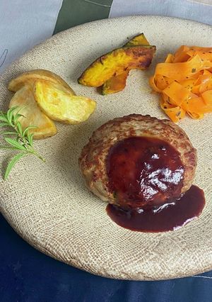 ＊ごぼうとえのきのハンバーグ＊-レシピのメイン写真