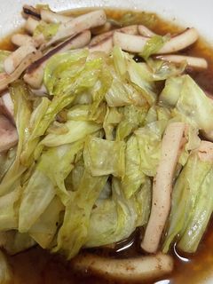 キャベツとするめいかのポン酢炒め-レシピのメイン写真