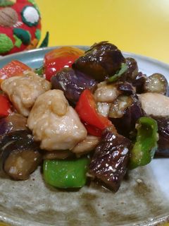 鶏肉となすの甘酢炒め-レシピのメイン写真